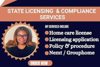 setup and license home health care agency for US, arizona maryland texas florida