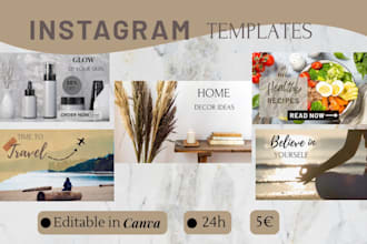 design editable instagram templates in canva