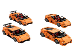 design a custom lego moc, car, bike, toys with bricklink studio and instructions