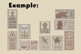 draw pixel art props for your game