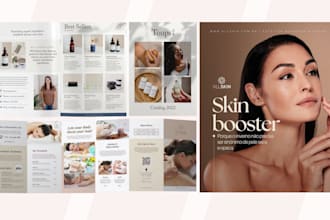 design luxury product catalog cpr medical med spa menu skincare beauty brochure
