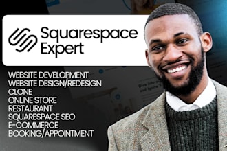 clone, build, design, redesign squarespace website squarespace development seo
