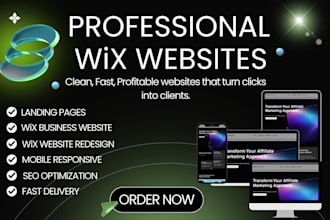 design a professional wix website