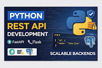 build a python fastapi or flask rest API with database