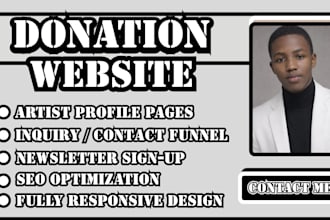 donation website design, charity website design, nonprofit donation website