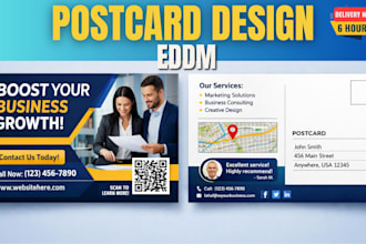 eddm postcard design direct mail real estate postcard marketing door hanger