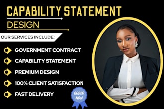 design a government capability statement business capability statement