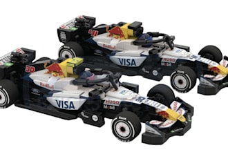 do 3d lego formulae 1 car, track, weapon aircraft robots with bricklink studio
