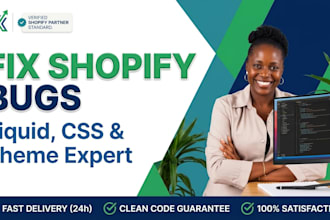 fix shopify liquid code errors, theme bugs, and customization issues