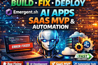 deloy emergent sh app emergent sh error saas mvp and automation