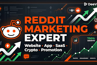 organic reddit marketing app ai ebook game ecommerce business website promotion