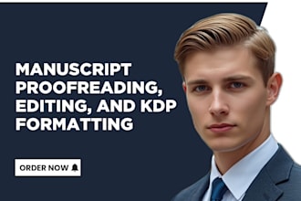 edit, proofread and format your romance or fantasy KDP manuscript