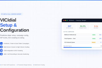 setup, configure, and troubleshoot vicidial dialer for your call center