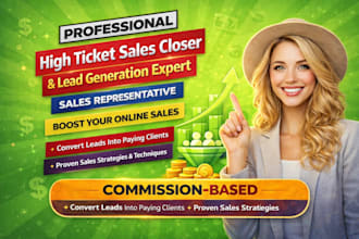 high ticket sales closer sales representative sales person