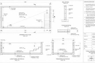 design swimming pool structural plans, permit drawings and construction details