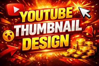 design professional youtube thumbnail