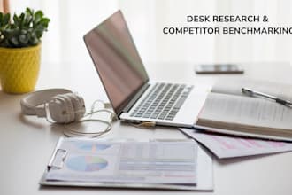 deliver a desk research and competitor benchmarking report