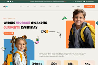 build kindergarten website, preschool, daycare website or childcare website