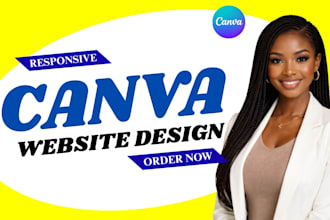 build canva website editable canva website design template canva landing page