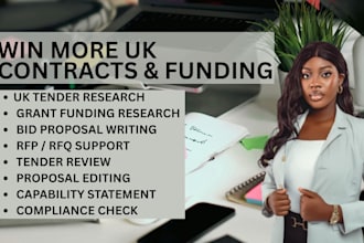 find UK tenders and improve your bid proposal or rfp response