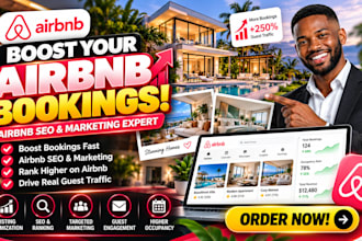 promote, optimize and rank your airbnb, vrbo listing to increase bookings