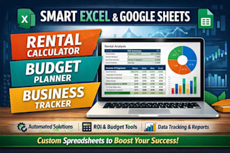 smart excel google sheets for rental property calculator budget business tracker