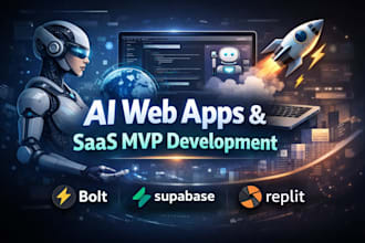 fix,develop lovable ai web apps, saas mvp, and bolt, supabase, replit