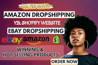 do amazon dropshipping, ebay dropshipping y2k shopify website clothing store