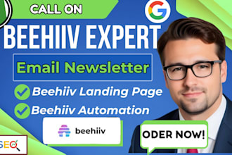 newsletter growth expert, beehiiv newsletter setup beehiiv website design