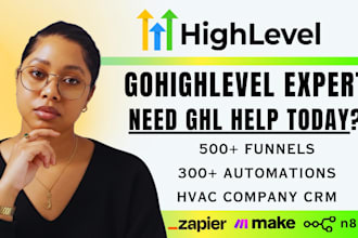 setup gohighlevel ghl for hvac contractor companies lead funnels automations CRM
