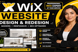 wix website design redesign booking ecommerce online store landing page wix seo