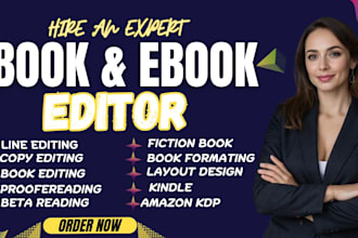 proofread and edit your book for amazon KDP, kindle, and self publishing