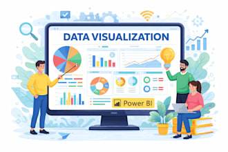 create data visualizations using power bi