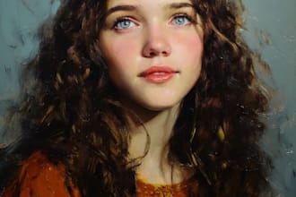 oil painting portrait and illustrations