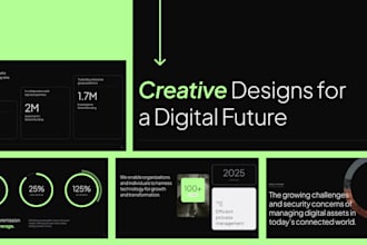 design custom investor pitch deck presentation