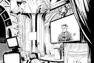 draw professional high end comic pages with premium quality