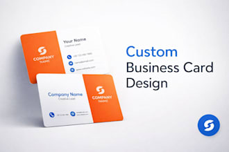 professional business card design, custom and modern cards