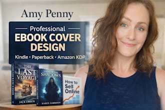 design ebook, paperback kindle KDP cover and book trailer promo