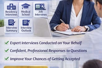 coach you for medical residency and job interviews with mock interview practice