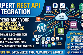 website development and integrate API