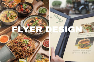 design premium restaurant menu flyer promotional flyer qr code barcode menu menu