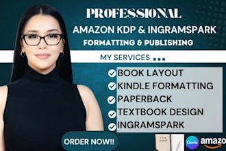 design educational textbook, paperback, amazon kindle formatting, ingramspark