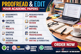 proofread, edit, format and polish your thesis essay paper and academic writing