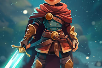 create 2d game character or 2d character