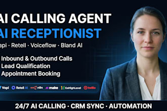 vapi ai voice calling agent retell ai receptionist voiceflow bland ai automation