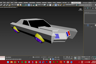 do 3d car modeling low poly vehicle for game 3d printing and animations