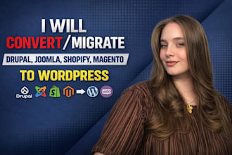 update upgrade 4 5 6 joomla website migrate joomla shopify drupal to wordpress