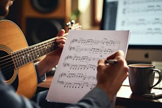 create a professional lead sheet for your original song or melody lyric