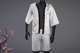 design realistic 3d men wear and shirt models for 3d configurator