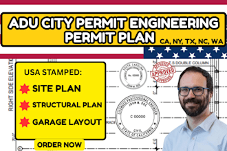 adu permit drawing, garage conversion, adu deck permit approval, patio addition
